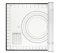 Yansumi Silicone Pastry Non Stick Baking mat with Measurement Fondant mat with Three Sizes for Silicone Baking mat, Counter mat, Dough Rolling mat,Fondant/Pie Crust mat (Black, 40×30cm)