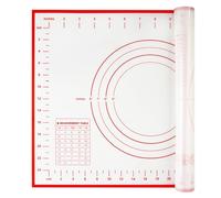 Yansumi Silicone Pastry Non Stick Baking mat with Measurement Fondant mat with Three Sizes for Silicone Baking mat, Counter mat, Dough Rolling mat,Fondant/Pie Crust mat (Red, 40×30cm)
