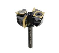 YANSYUAN Carbide Insert CNC Spoilboard Surfacing Router Bit 1/4 Inch Shank 1-1/4" Cutting Diameter, Surfacing Slab Flattening for Woodworking with ATS Coating