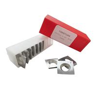 YANSYUAN Upgraded Spiral Helical Cutterhead for DeWalt DW735 Woodworking Tool OEM-DW735 (10pcs Carbide Cutter Insert-15x15x2.5mm-30°-r150)