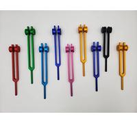 YANTRA Sacred Solfeggio Weighted Tuning Forks Set of 9 DNA Repair with Striker and Individual Bags