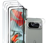 Yantree Compatible with Google Pixel 9 Pro XL Tempered Glass, 3 x 9H Hardness Screen Protector and 2 x Camera Film, with Installation Tools, Anti Scratch Bubble Free HD Glass