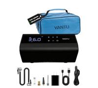YANTU Cordless Tyre Inflator Air Compressor With Dual Cylinder Inflation,8.3-Inch Large Digital Screen,Electric 12V Car tyre Pump For Car Tire,Auto Shut Off for Heavy Duty Truck/Bike/Motorcycle