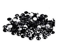 Yantuo Black Rhinestones Flat Back ss16 1440 pcs, 4mm Round Non Hotfix Jet Rhinestone,Bling Diamond Cut Stone Gems for Shoes,Bag,Nail Art, DIY Craft