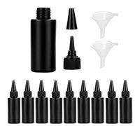 YANWA Black Plastic Squeeze Dispensing Bottles 10Pcsx60ml