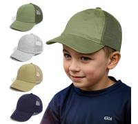 YANWANG Baby Baseball Cap Breathable Adjustable Toddler Sun Hat Dinosaur Solid Color Caps for Kids Boys Girls(Green,L)