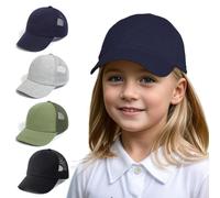 YANWANG Baby Baseball Cap Breathable Adjustable Toddler Sun Hat Dinosaur Solid Color Caps for Kids Boys Girls(Navy,L)