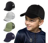 YANWANG Baby Baseball Cap Breathable Adjustable Toddler Sun Hat Dinosaur Solid Color Caps for Kids Boys Girls(Black,L)