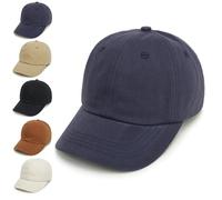 YANWANG Baby Kids Solid Color Baseball Caps Adjustable Cotton Sun-Hat for Toddler Boys Girls(Navy Blue,2-5 Years)