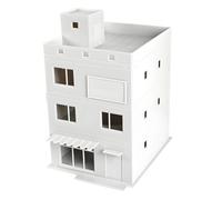 yanwuwa 1: 64 Architectural Building House Set, A | Scene Layout Structure with City Shelf Appeal, Molded Facade Hobby Assembly Accent