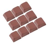 yanwuwa 1.6mm Thick PBT Keycaps XDA2 Height 1U, Heavy powder color | 10PCS PBT Keycaps XDA2 Profile Keycap Set for Mechanical Keyboard, Multi Color Replacement Keycaps for Gaming