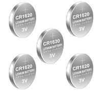 yanwuwa 10pcs / 5pcs CR1620 Button Batteries 75mAh High Energy Density Replacement DL1620 / ER1620 / GPCR1620 for Watch High