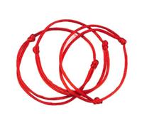 yanwuwa 10Pcs Simple Red Cord Good Luck String Kabbalah for Protection Knot Amu Bracelets