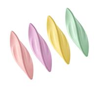 yanwuwa 4 Peice Homework Edit Eraser Pack Assorted, Mist Peach | Correction Essentials with Four Piece Stationery for Class Notes Desk Planning Schoolwork Meeting Notes