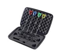 yanwuwa 4Pcs Fishing Bites Indicators Bites Alarm Indicators Sensitive Swing Signals Receiver LED Illuminated Fishing Swingers ABS Alarm Swingers Accessories