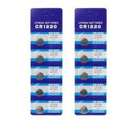 yanwuwa 5pc/10pc CR1220 Batteries Button Cell Battery For Car Key Long Lasting Power For Watches And Key Fob Long Lasting Power Mini Light Battery