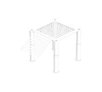 yanwuwa Basking Platform Hide Terrace for Tortoises, Two floors