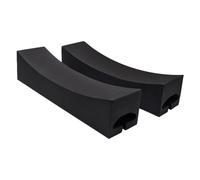 yanwuwa Car Top Cushions for Paddle Surf, Soft protective case | Curved Black Foam Pad Pair Adding Roof Buffer Across Lake Beach Road Journeys Accessory