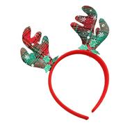 yanwuwa Colorful Sequins Hairband Photo Props Fun Headbands Party Christmas Karaoke Party Hair Hoop For Stage Mistletoe Headpiece