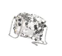 yanwuwa Compact and Stylish Evening Purse Crossbody Handbag with Sparkling Sequined Delicate Chain Strap Shoulder Bag for Women Stylish Women's Accessory