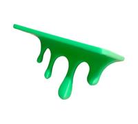 yanwuwa Decorative Display Shelf Wall Accent with Melting Design, Green