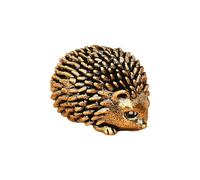 yanwuwa Detailed Brass Hedgehogs Sculpture Vintage Antique Metal Animal Miniature Figurine For Living Room Office Table Display Vintage Brass Hedgehog Figurine