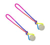 yanwuwa Dogs Training Interactively Educational Toy Flashing Elastics Ball Glowing Ball for Teething Puppies and Active Reflective Chewing Heavy Type Puppy Teething Promotes Dentals Health and Mental