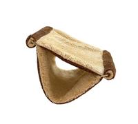 yanwuwa Fashion Hanging Bed for Hamsters Colorful Pattern Fleece Decorative Pet Accessory Cage Comfortable Quick Install Hammocks