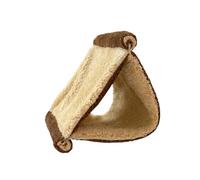 yanwuwa Fashion Hanging Bed for Hamsters Colorful Pattern Fleece Decorative Pet Accessory Cage Comfortable Quick Install Hammocks