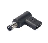 yanwuwa Female USB C to Male DC5.5x2.1mm / 5.5x2.5mm Adapter, 5.5x2.1mm 12V | Right Angled Converter Power Charging Conversion Head for Cameras LED Light Fan Instrument Tools