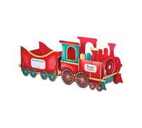 yanwuwa Festive Santa Toy Train Holiday Decoration Holds Candy Presents Christmas Morning Surprise Entryway Christmas Decoration Toy