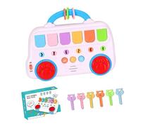yanwuwa Interactive Animal Popup Music Bus Toy For Toddler Early Learning Sensory Auditory Development Activity Percussion Toy Kids Musical Keyboard