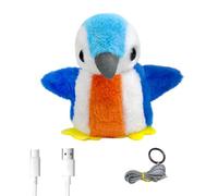 yanwuwa Interactive Plush Cats Toy Flapping Wing Bird Toy With Touch Activated And Rechargeable Battery For Home Entertainment