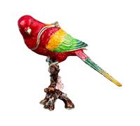yanwuwa Magpie Shaped Small Jewelry Box, Alloy Texture, Home Display