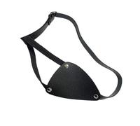 yanwuwa Medieval Pirate Eyepatch, PU Leather Halloween Cosplay | Medieval Pirate Knights PU Leather Eyepatch, Halloween Cosplay Costume Accessories for Women Men