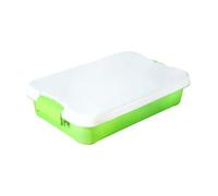 yanwuwa MultiPurpose Sensory Bin Sand Tray Toy Storage Box with Handle Lid for Sandboxes Poolside Activity Easy to Carry Toy Container