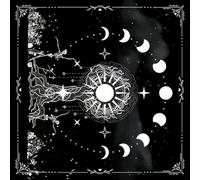 yanwuwa Mystical Moons Phase Tarots Cloth Thickened Nonslip Table Cloth Tarots Tablecloth For Spiritual Practices Accessories