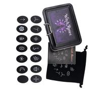 yanwuwa Nordics Styles Wooden Runed Stone Set Traditional Norses for Mystics Practices and Home Decoration Handworks Wooden