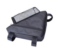 yanwuwa Nylon Bicycles Front Top Tube Bag Waterproof Triangle Storage | Light Weight Nylon Pouch for Outdoor Cycling Accessories Front Top Tube Bag Tool Storage