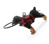 yanwuwa Outdoor Collar Leash for Blind Dogs M Size Fabric Prevents Accidental Shock Adjustable Fit Home Use Protections Adjustable Protective