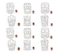 yanwuwa Paper Pulp Face Forms for Decorating, A