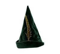 yanwuwa Polyester Wizard Hat Front Accent Halloween Photo, Dark green