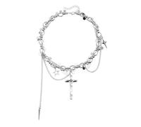 yanwuwa Portable Charm Necklace with Dynamic Tassels Stylish Look for Her Gifting Tassels Necklace