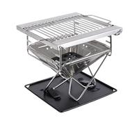 yanwuwa Portable Folding Outdoor Firewood Stove Small Design for Easy Camping Setups Efficient Burning and Wind Resistance Cooking Stove