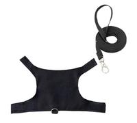 yanwuwa Practical Leash Set Reliability Lizards Walking Vests And Leash Chest Rope Lizards Harness With Letter Print
