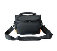 yanwuwa Premium DSLR Camera Case with Removable Strap and Waist Belts Holds 2 Lenses and Accessories Top Handle and Side Compartments