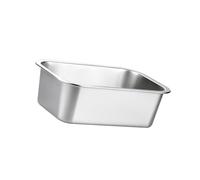 yanwuwa Premium Metal Pet Bowl Large Dogs Design Spill Proof Easy to Clean Large Capacity Rectangle Capacity Pet Food Bowl