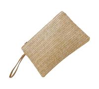 yanwuwa Printed Straw Woven Envelope Handbag Lightweight for Women Casual Purse Daily Use Evening Natural Art Straw Handbag Envelope Printed Lightweight Purse for Women Fashion Accessory Commuting