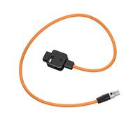 yanwuwa Professional D-Tap to 4Pin XLR Power Cable Nylon Braided 150W Connector Replacement for Camera Film Production Rotatable D Tap Link