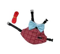 yanwuwa Rabbits Harness Without Pull Adjustable for Small Pet Wedding Tuxedo Adjustable Dog Breathable Dog
